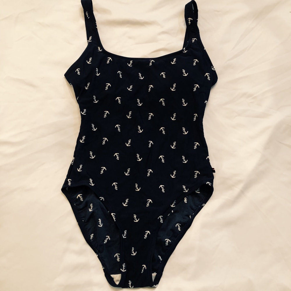 Tommy Hilfiger navy blue anchor bathing suit